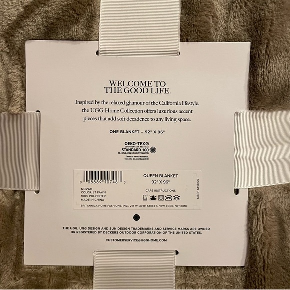 ‼️SOLD‼️🎄UGG Novah Luxury Blanket - Queen - Picture 2 of 3